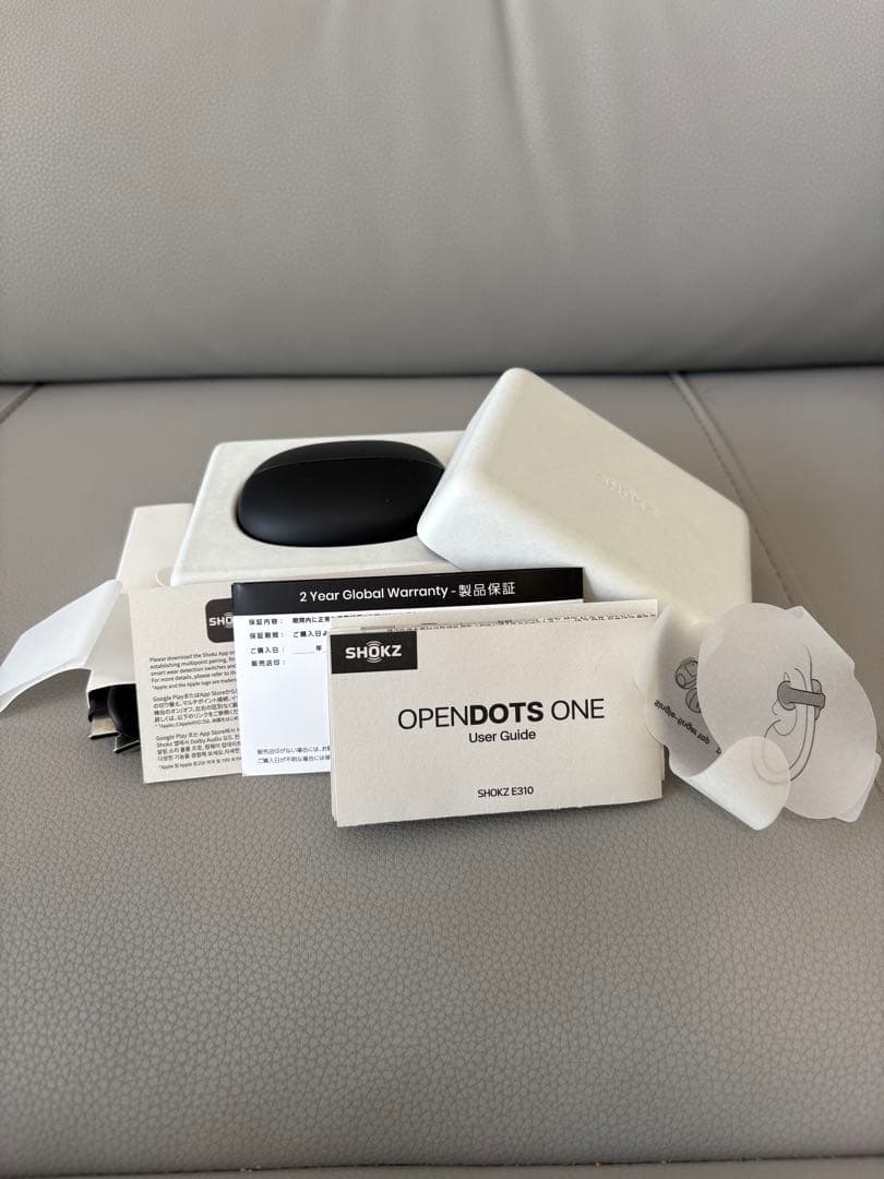 SHOKZ OPENDOTS ONEワイヤレスイヤホン ブラック 中古　数回使用