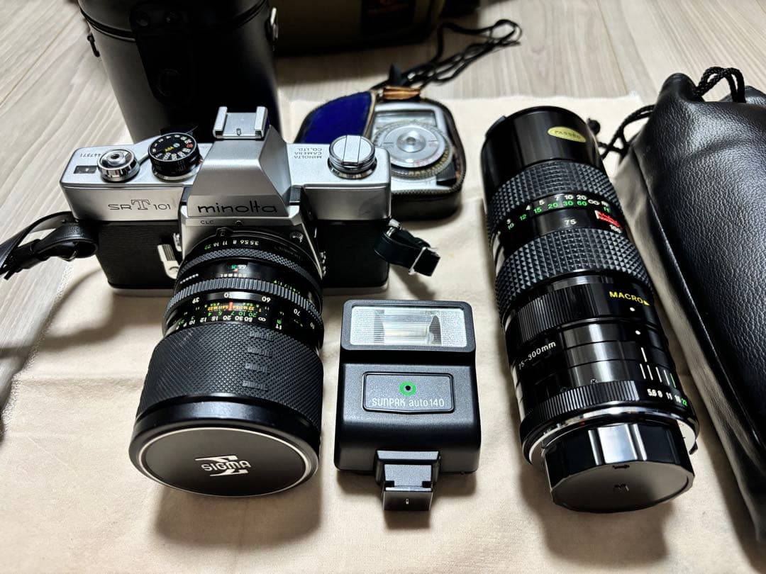 Minolta SR-101 フィルムカメラ 望遠レンズセット　☆オマケ付☆