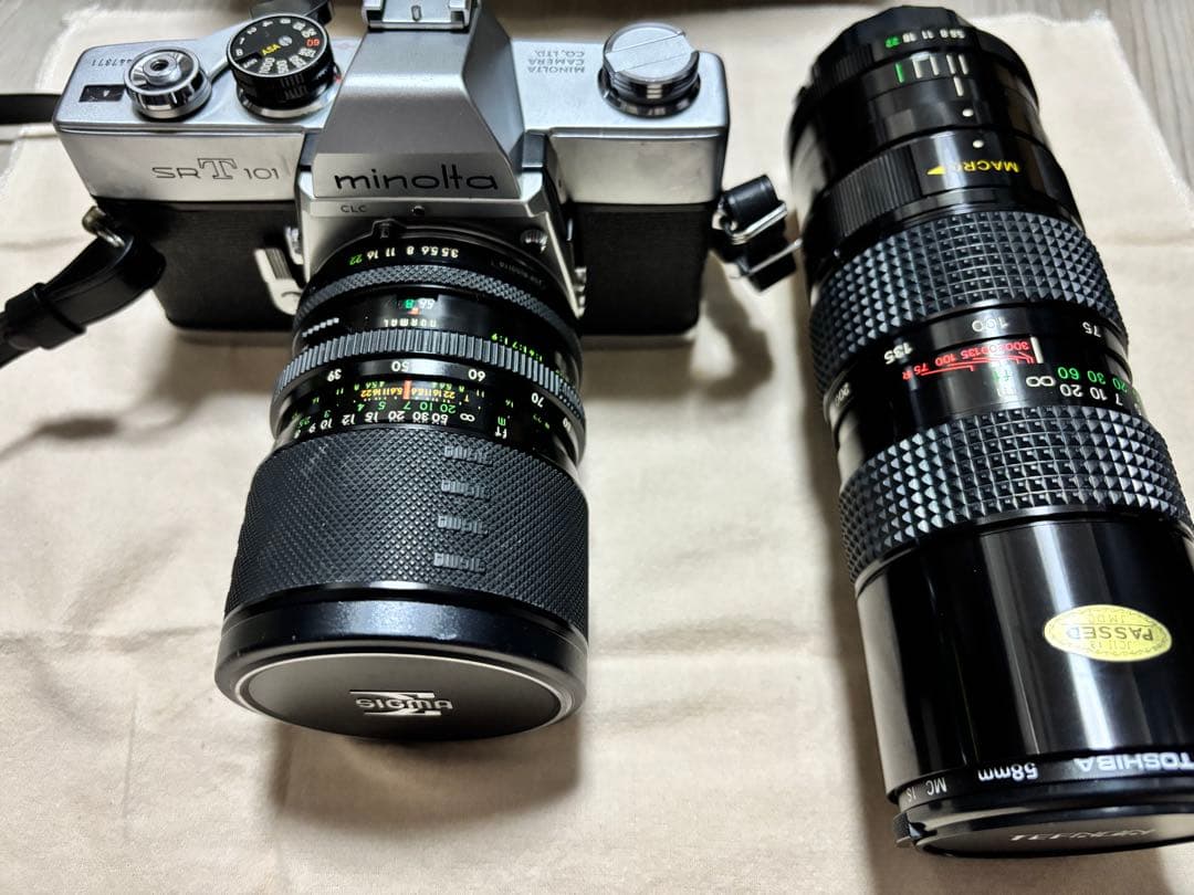 Minolta SR-101 フィルムカメラ 望遠レンズセット　☆オマケ付☆