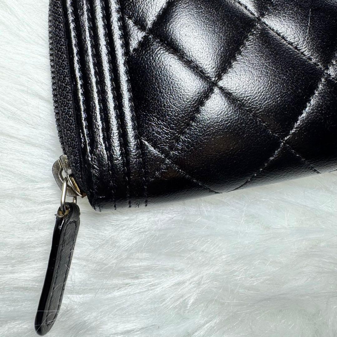 CHANEL シャネル　ボーイシャネル　マトラッセ　財布　ケース　レザー