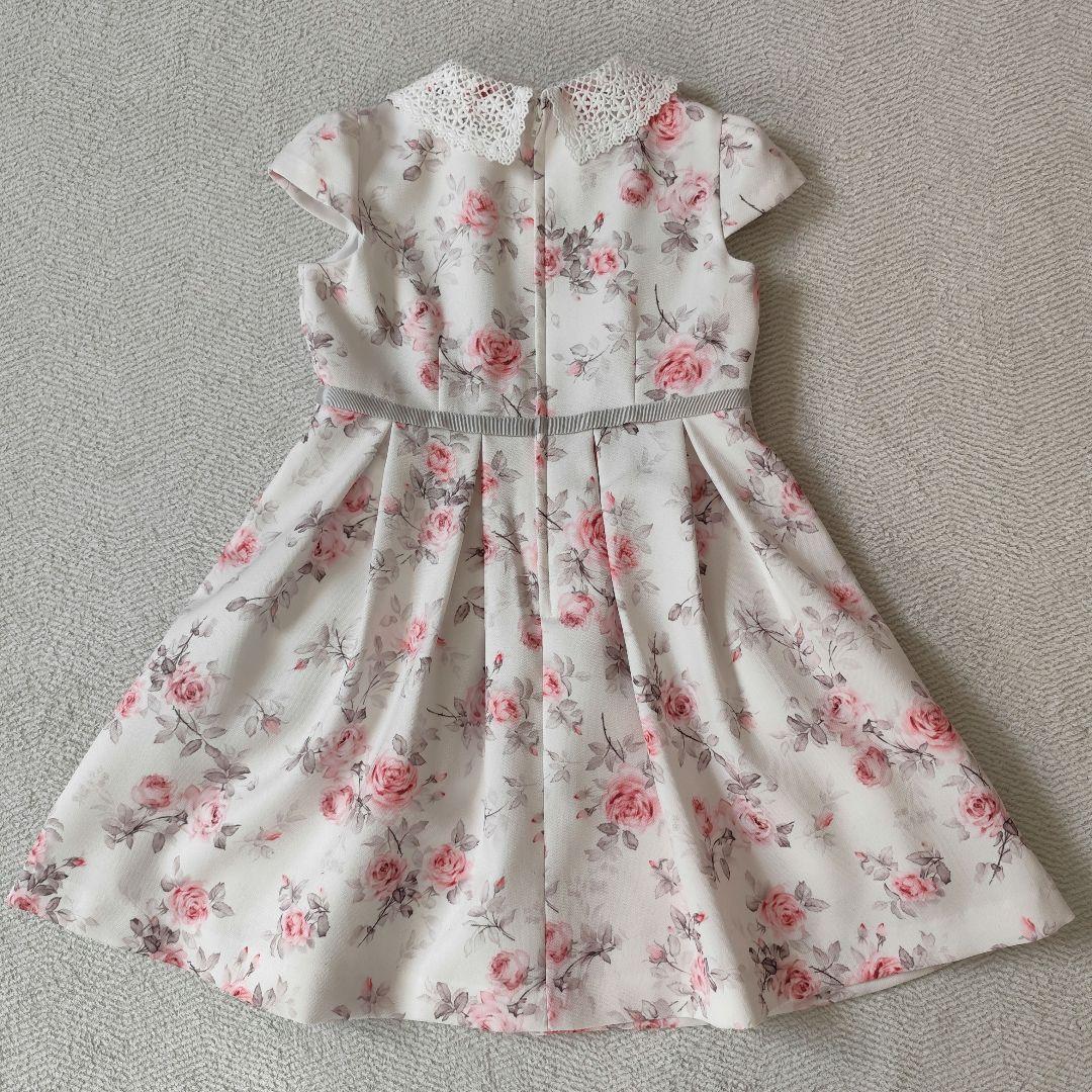 し*ー様 petit main レース衿花柄ワンピース フォーマルスーツ 120