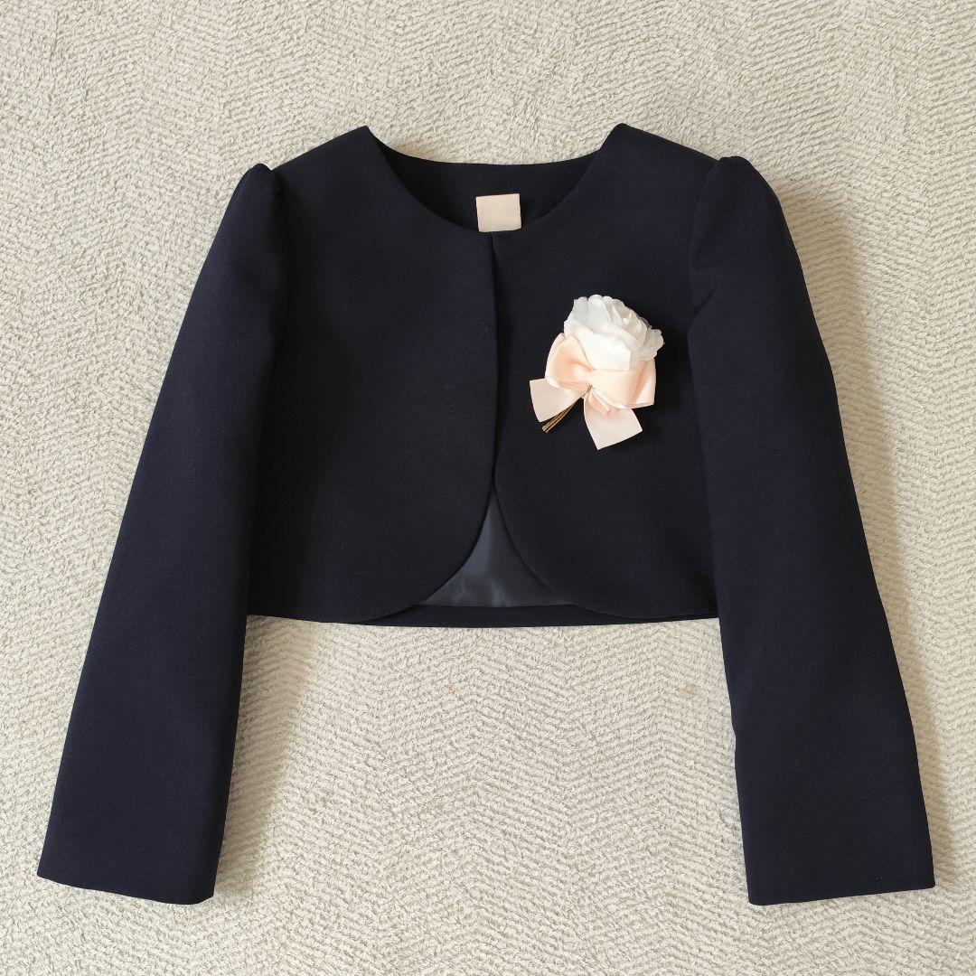 し*ー様 petit main レース衿花柄ワンピース フォーマルスーツ 120