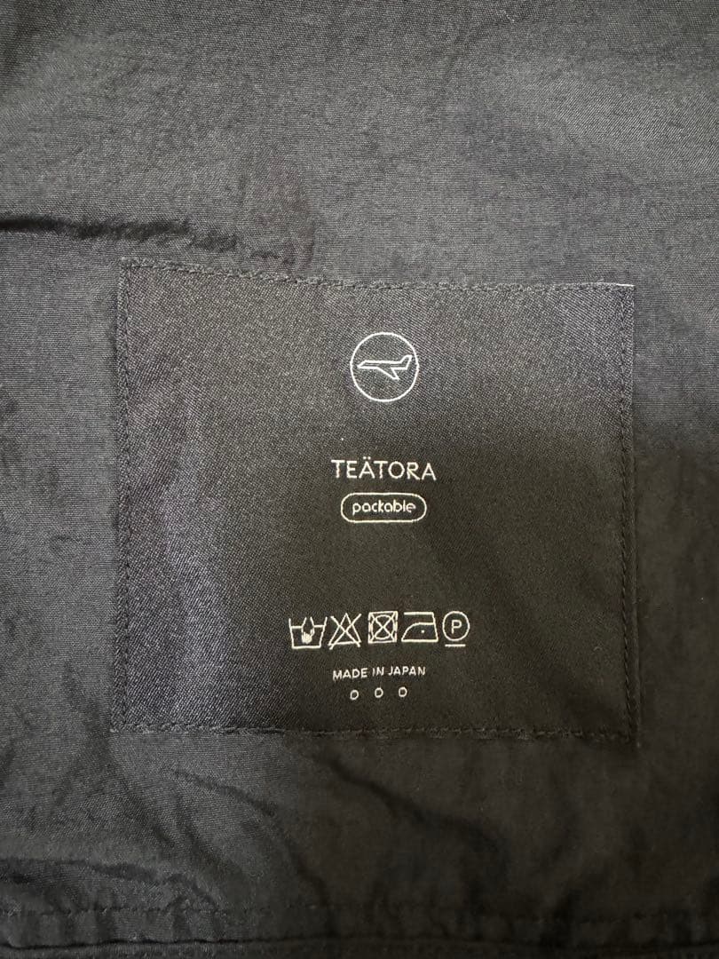 TEATORA Wallet Coat S/L P サイズ3 黒