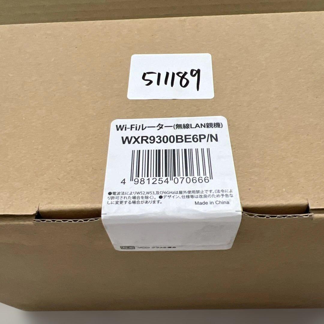 511189 バッファロー WiFiルーター WXR9300BE6P/N