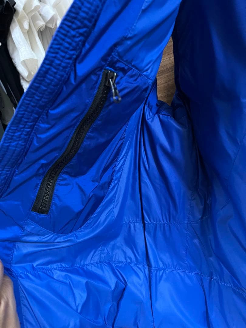 ポロ ラルフローレンフード付きダウンベスト ビックポニーUSA青 Sサイズ