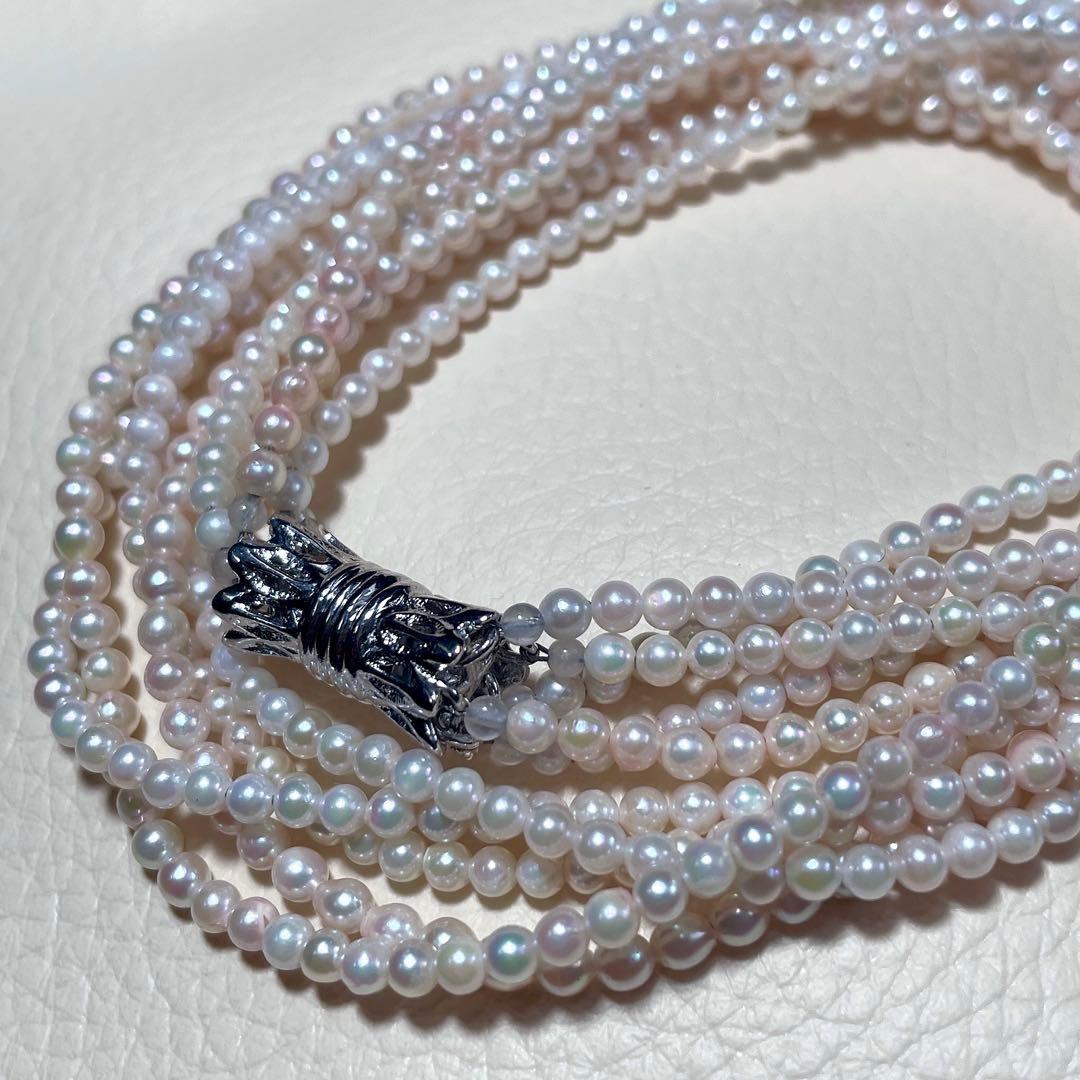 5連✨️ あこや真珠 パール ネックレス 約2.0~2.5mm ベビー 本真珠