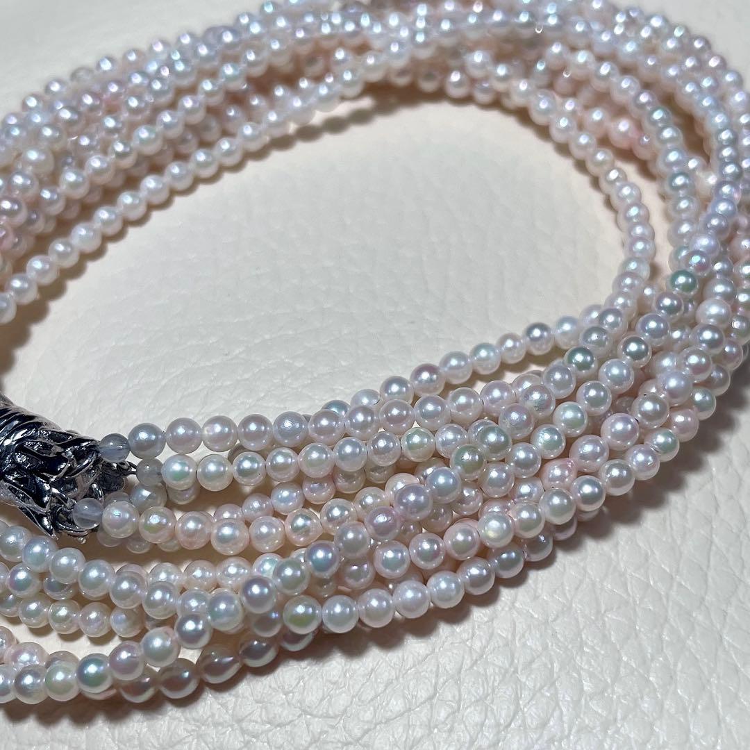 5連✨️ あこや真珠 パール ネックレス 約2.0~2.5mm ベビー 本真珠