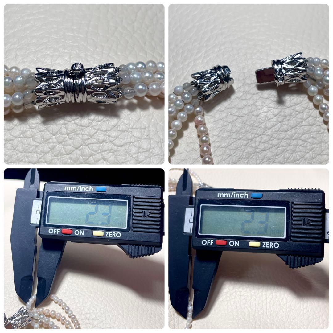 5連✨️ あこや真珠 パール ネックレス 約2.0~2.5mm ベビー 本真珠