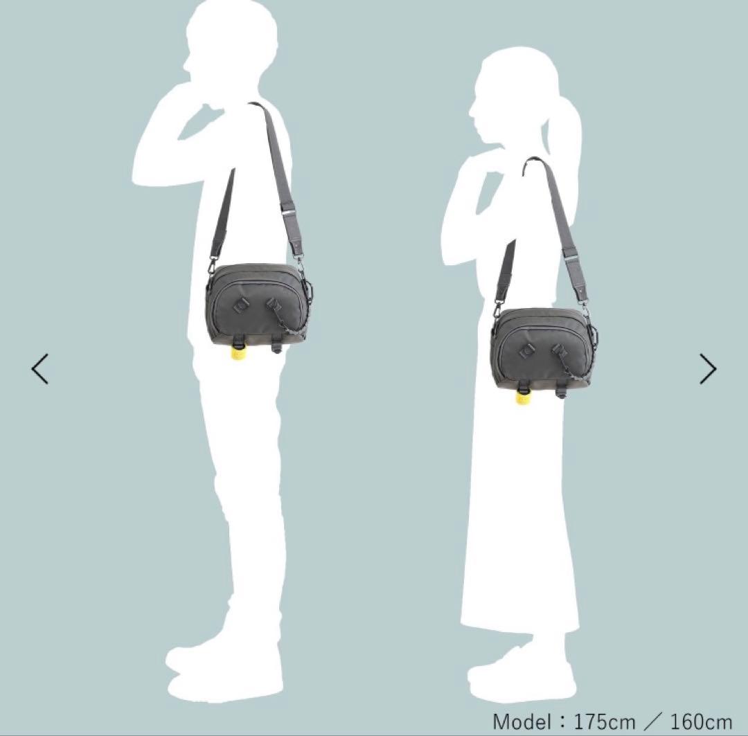 【極美品】POTR RIDE ライド ポーター ショルダー バッグ グラファイト