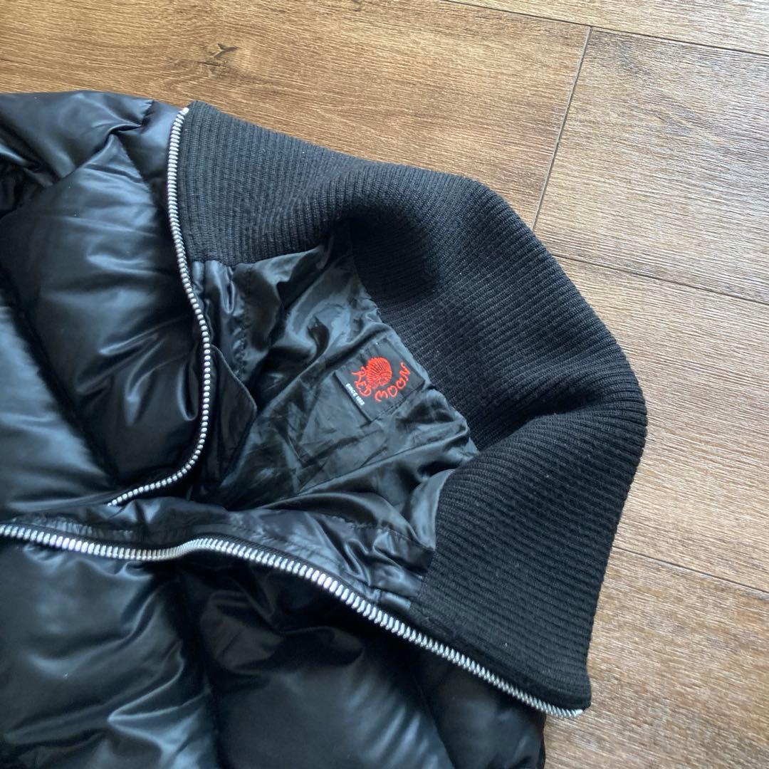 希少 XL相当 RED MOON レッドムーン ダウンジャケット リブ切替 黒