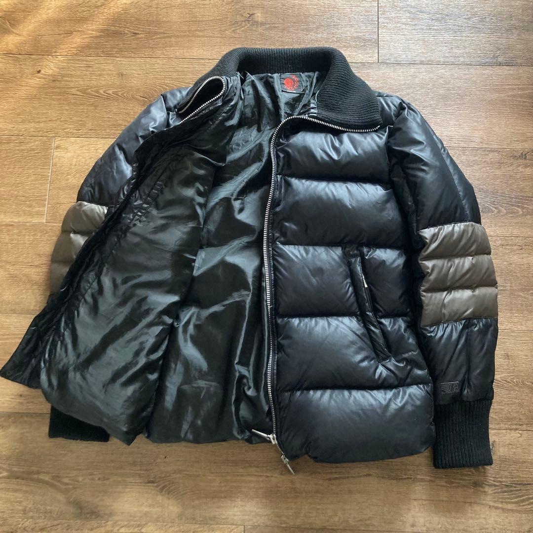 希少 XL相当 RED MOON レッドムーン ダウンジャケット リブ切替 黒