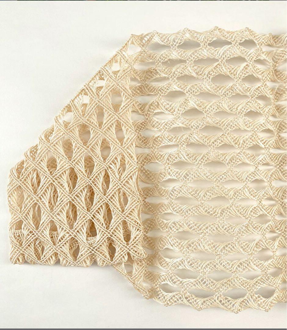 【 夏帯 仕立済み 】 誉田屋源兵衛 芭蕉通風角繋八寸名古屋帯（白）