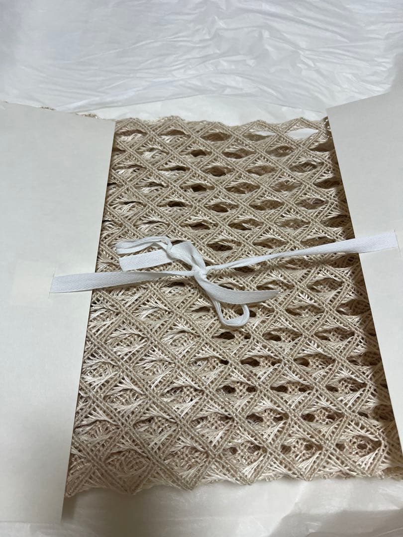 【 夏帯 仕立済み 】 誉田屋源兵衛 芭蕉通風角繋八寸名古屋帯（白）