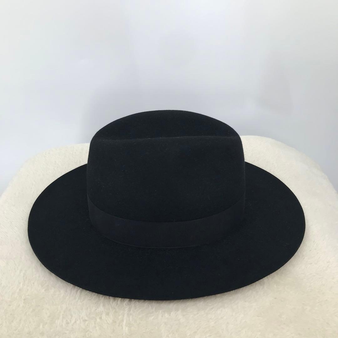 Schott ハット 58 ブラック　ウール　ワンスター