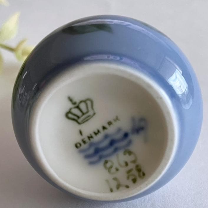 まっち ロイヤルコペンハーゲン 花図 ミニチュア花瓶 1965年