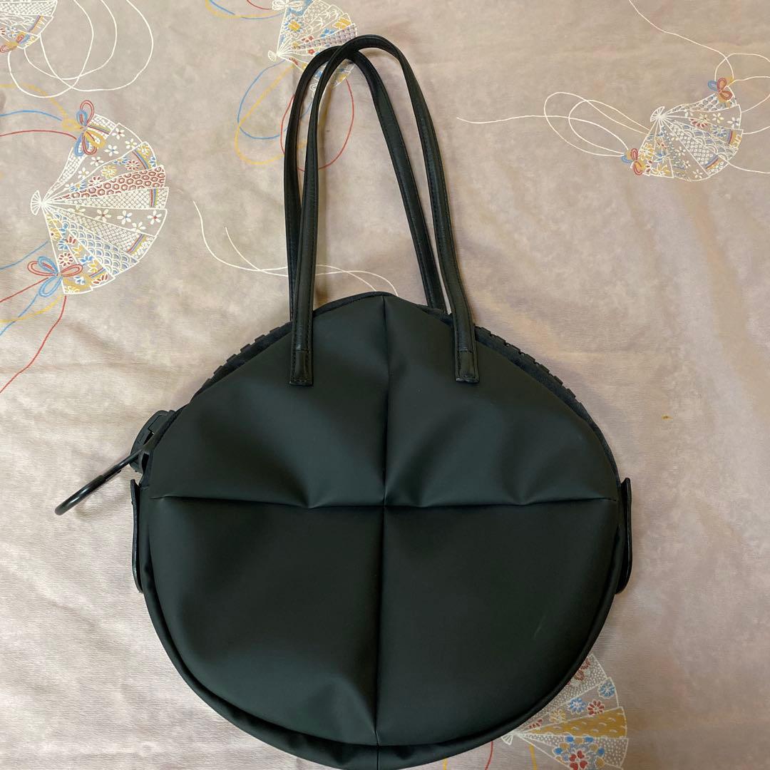 kawakawa 黒ビックジップシュルダー&ハンドバック本革