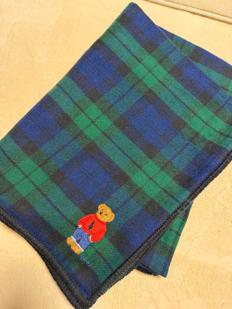 ポロラルフローレン綿ブランケット 毛布