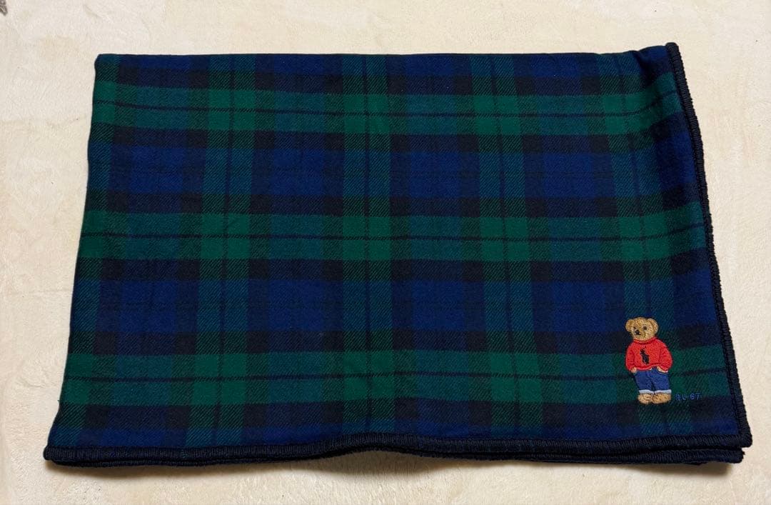 ポロラルフローレン綿ブランケット 毛布