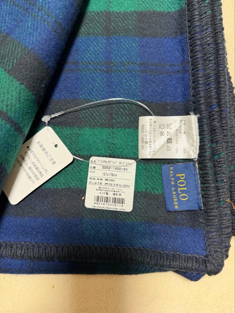 ポロラルフローレン綿ブランケット 毛布