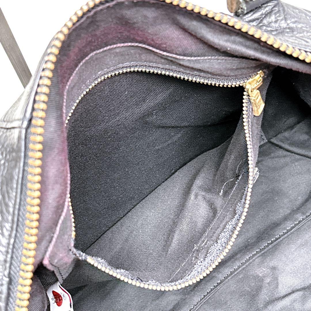 マスターピース ボストンバッグ 2way ゴールド金具 牛革 y2k