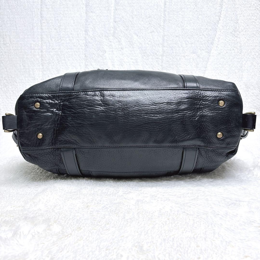 マスターピース ボストンバッグ 2way ゴールド金具 牛革 y2k