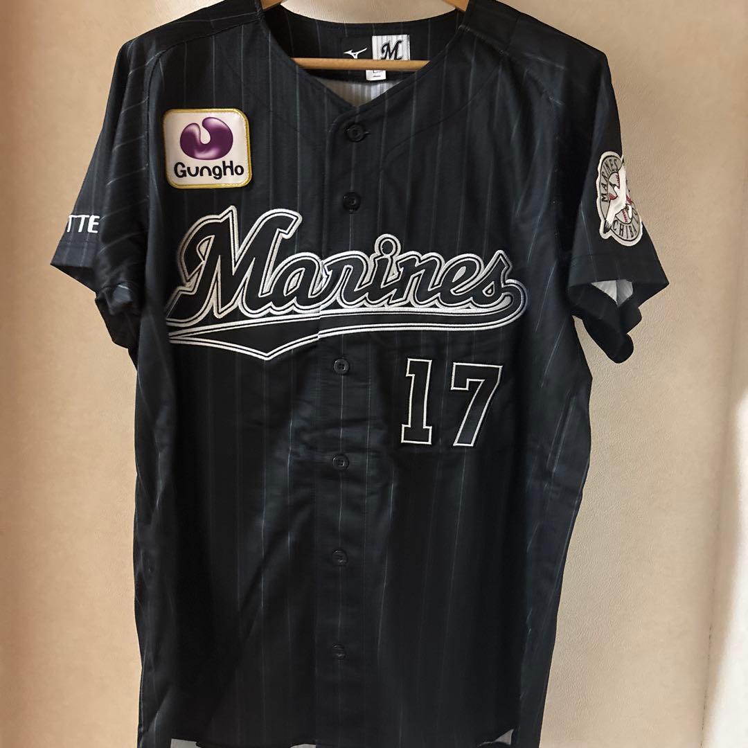 【新品未着用】旧ビジター佐々木朗希選手ユニフォームLサイズ　千葉ロッテマリーンズ