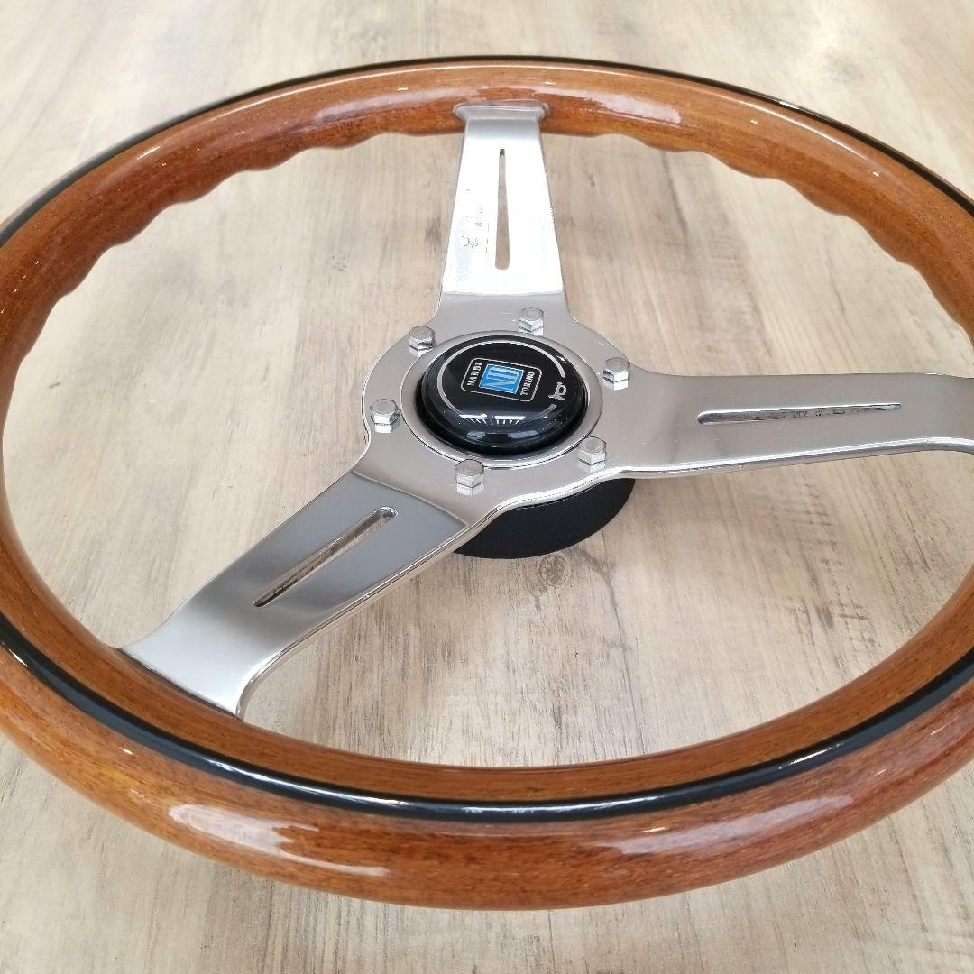 NARDI★ナルディクラシックウッドポリッシュステアリング/FET当時物　33Φ