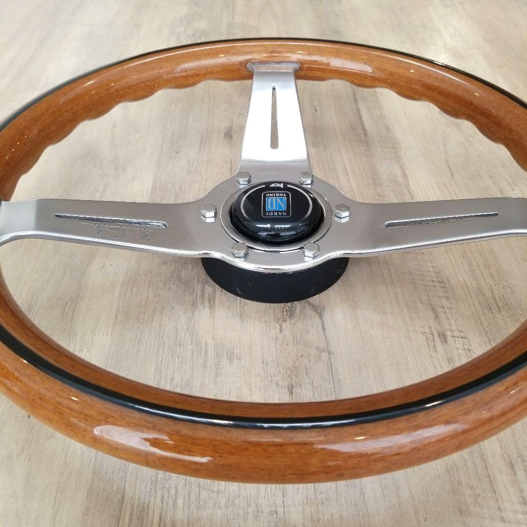 NARDI★ナルディクラシックウッドポリッシュステアリング/FET当時物　33Φ