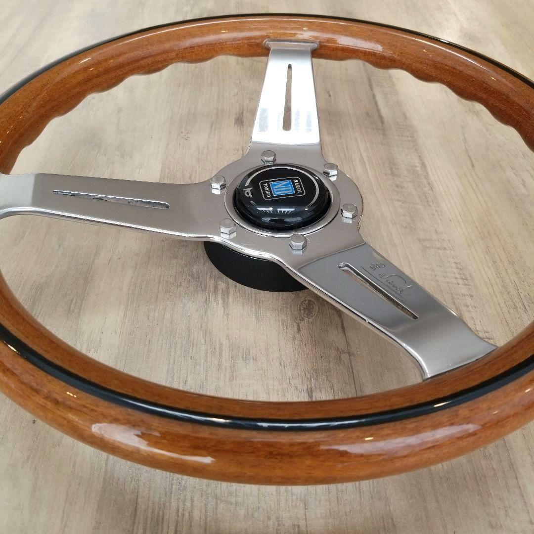 NARDI★ナルディクラシックウッドポリッシュステアリング/FET当時物　33Φ