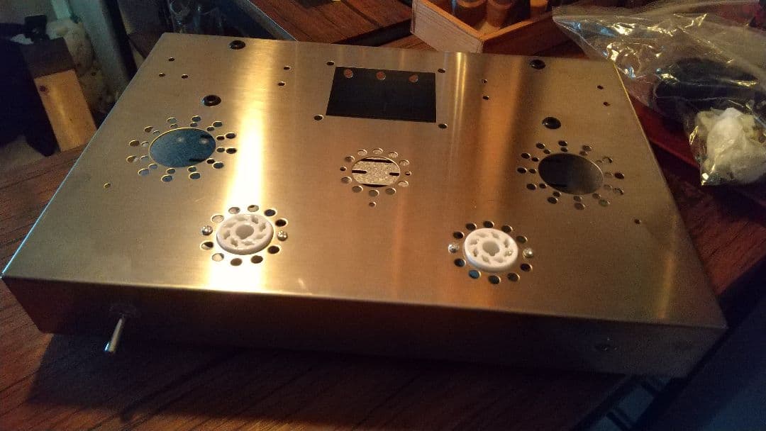 真空管アンプ シャーシ+パーツ