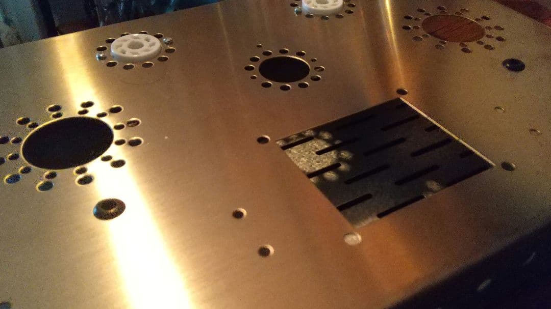 真空管アンプ シャーシ+パーツ