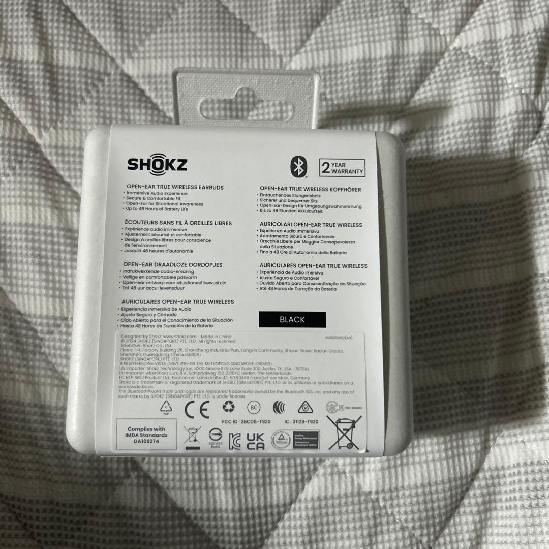 【新品】Shokz ショックス OpenFit 2 Black