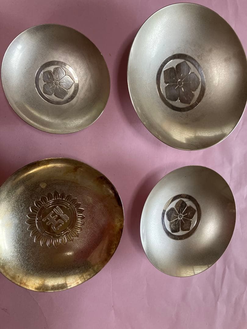 純銀　盃　4点セット(170.1g)