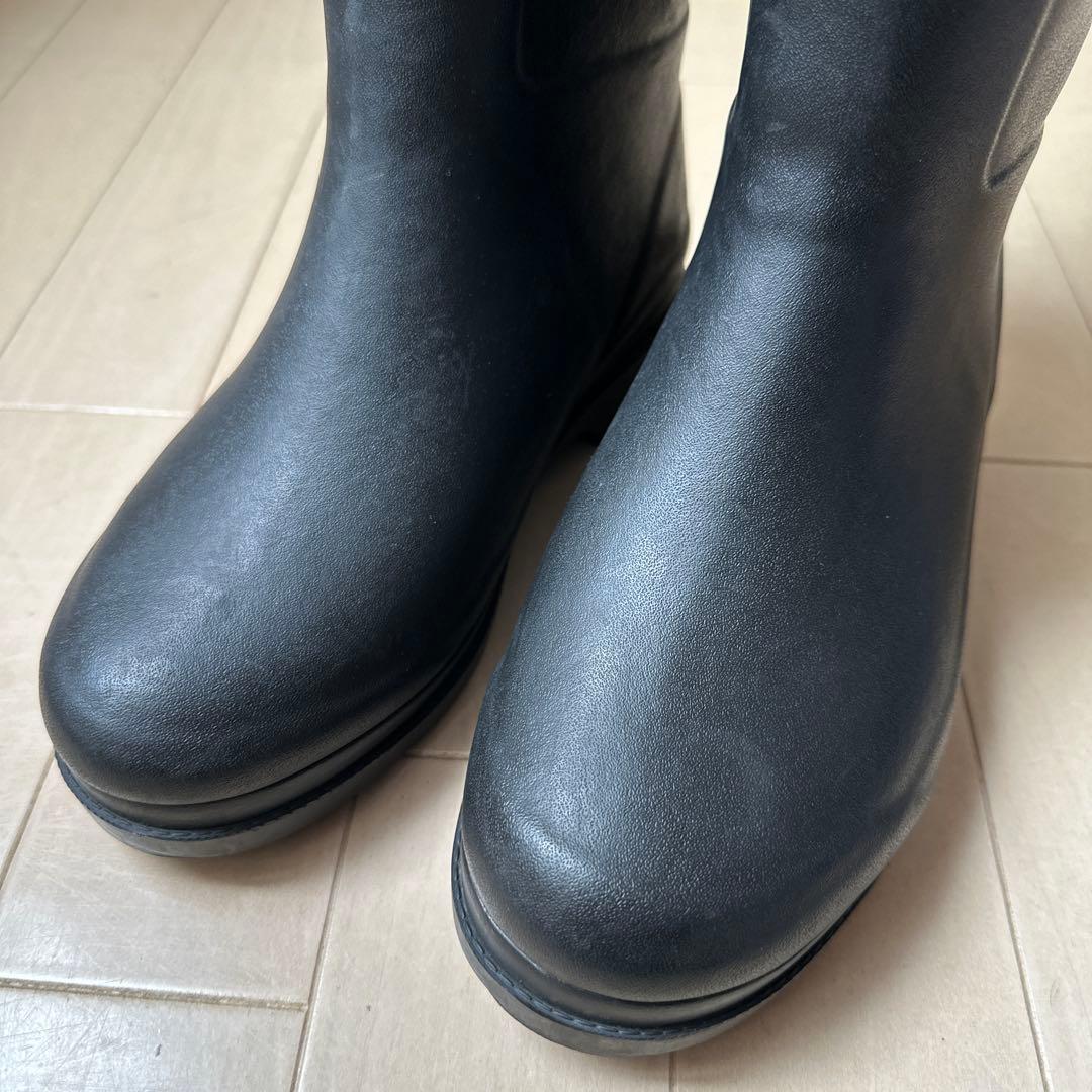 AIGLE エーグル ファー ロングブーツ 37 エーグランティーヌファー