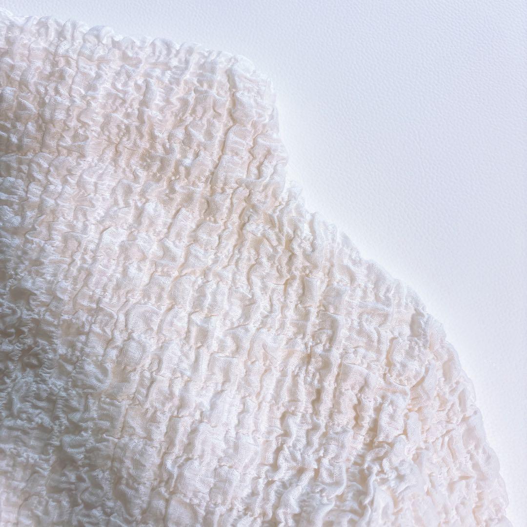 MORABITO PREMIER ハイネック　カットソー 装飾 シワ加工　38