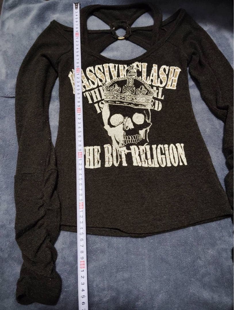 d.i.a スカルプリントロングTシャツ