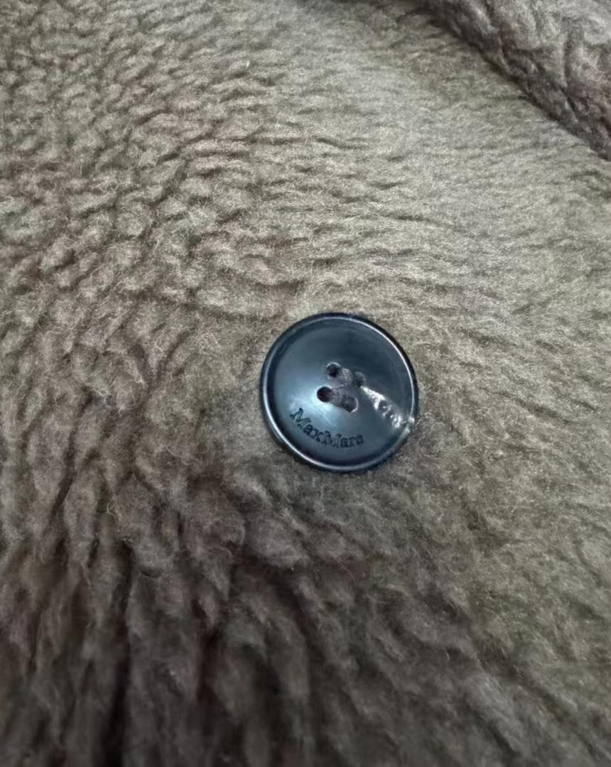 Max Maraブラウン ダブルブレスト ファーコート