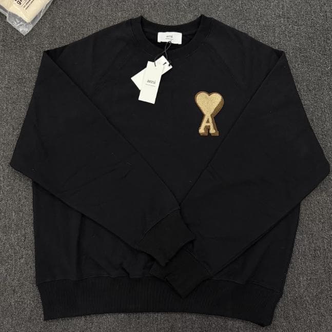 Ami Paris メンズ トップストレーナースウェット M 黒