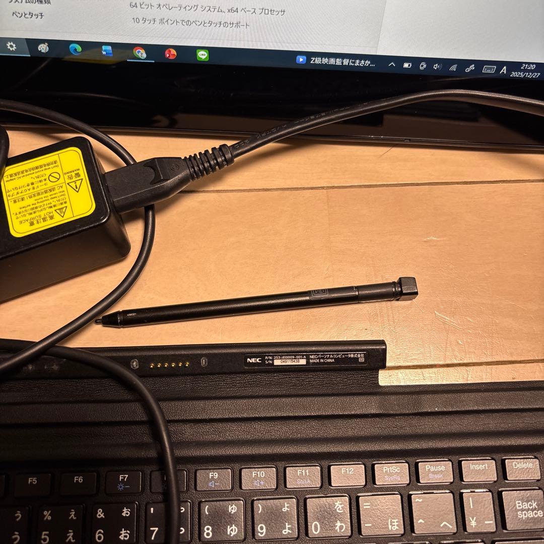 NEC 2in1 タブレットpc VS-3／Core i5・メモリ8GB