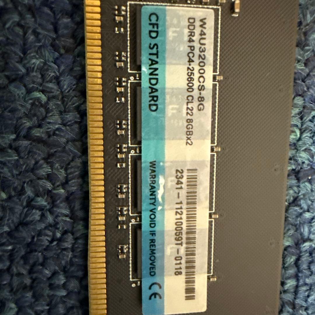 CFD DDR4 メモリー 8gb 2枚セット