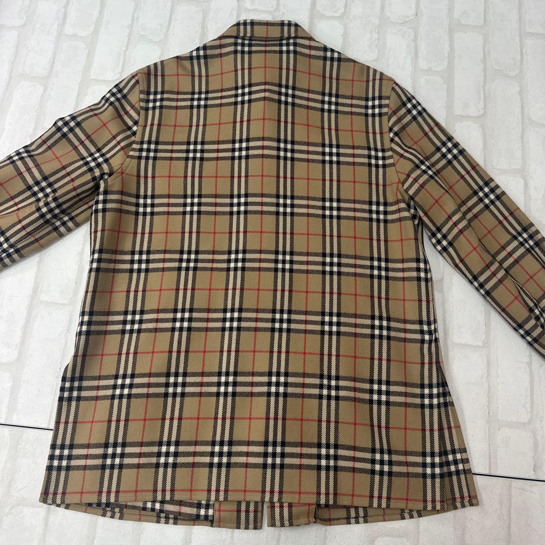 値下げ バーバリー Burberry ノバチェック ウール カシミヤ シャツJK