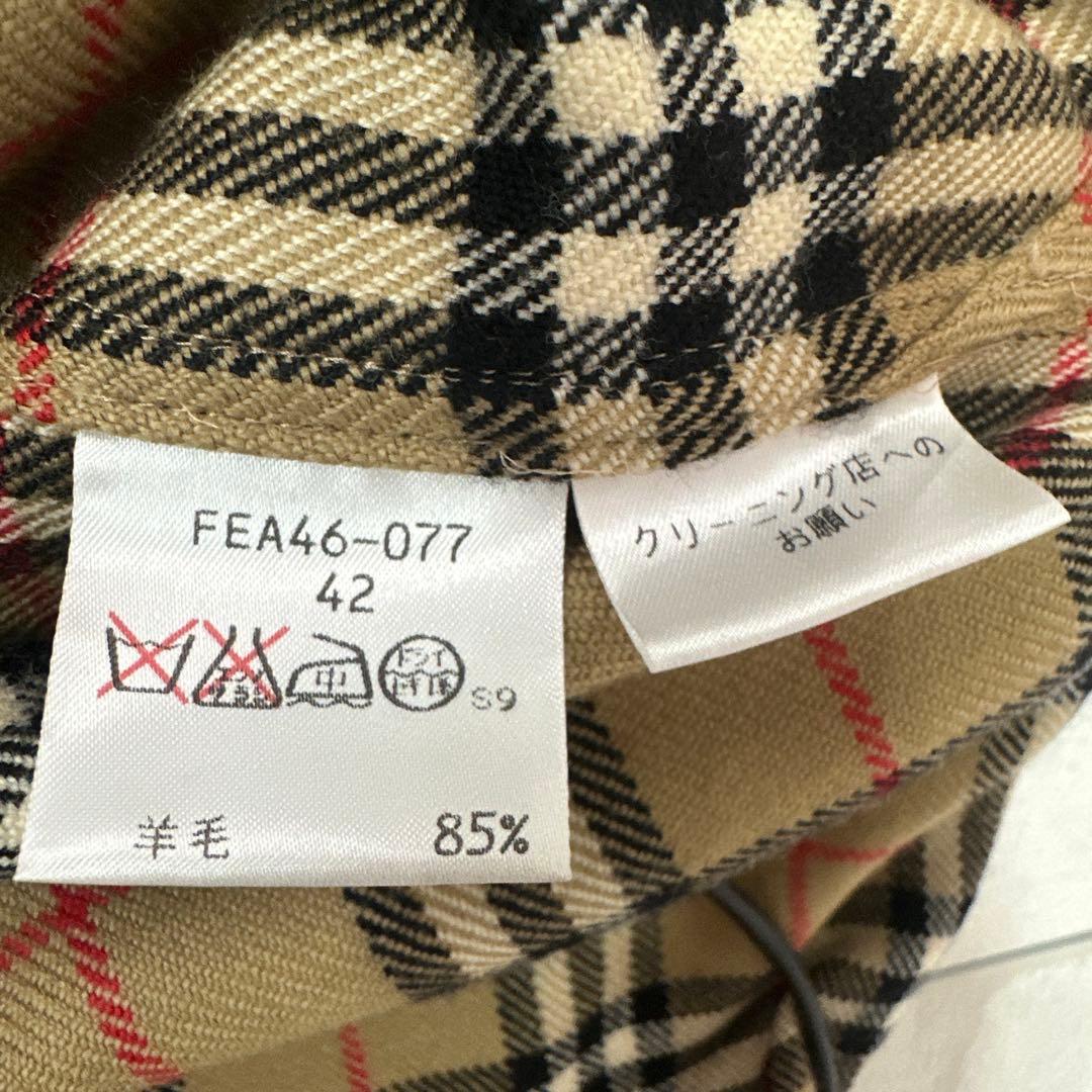 値下げ バーバリー Burberry ノバチェック ウール カシミヤ シャツJK
