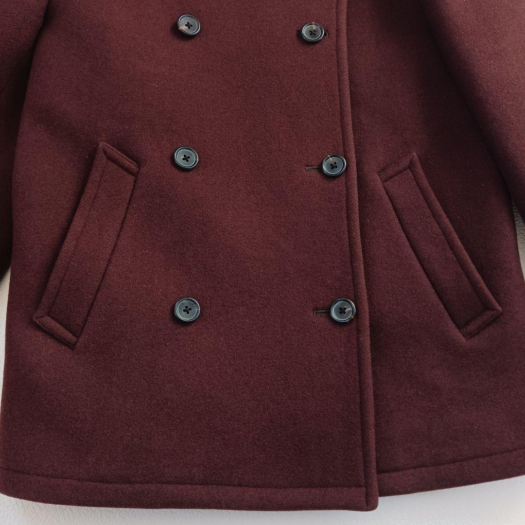 極美品♬　マーガレットハウエル　ウールコート　Pコート　ブラウン　サイズⅡ