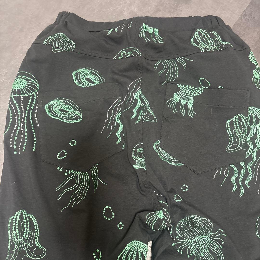 未使用品 marblesud パンツ　刺繍　クラゲ