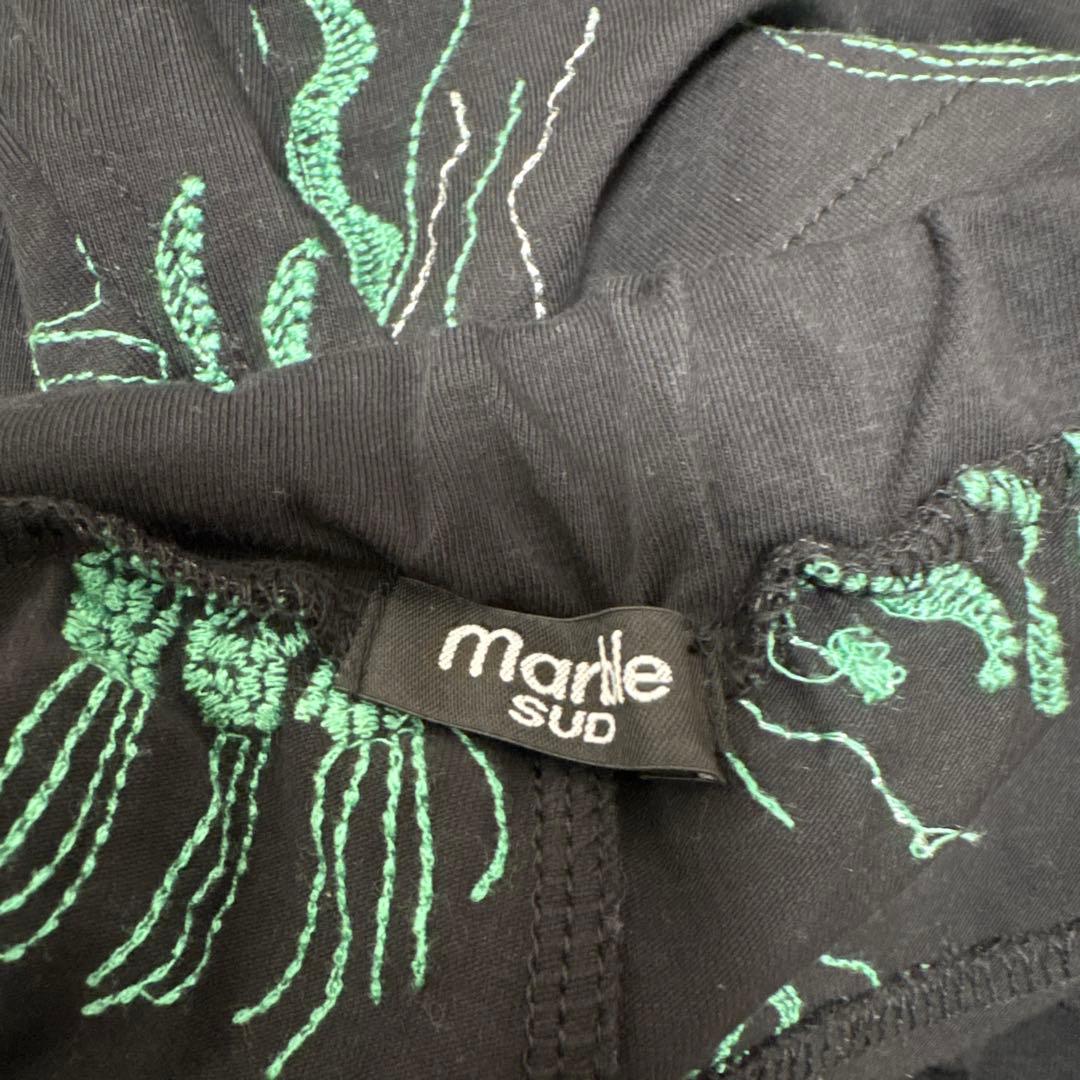 未使用品 marblesud パンツ　刺繍　クラゲ
