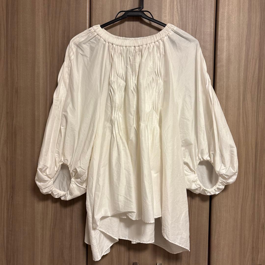 Drawer 22AW コットンシルクブラウス ホワイト eclat掲載