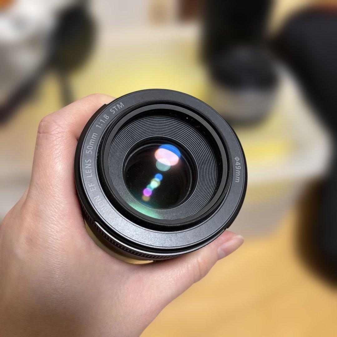 Canon EOSkissm本体•マウントアダプター•レンズ3点•充電器•カバー