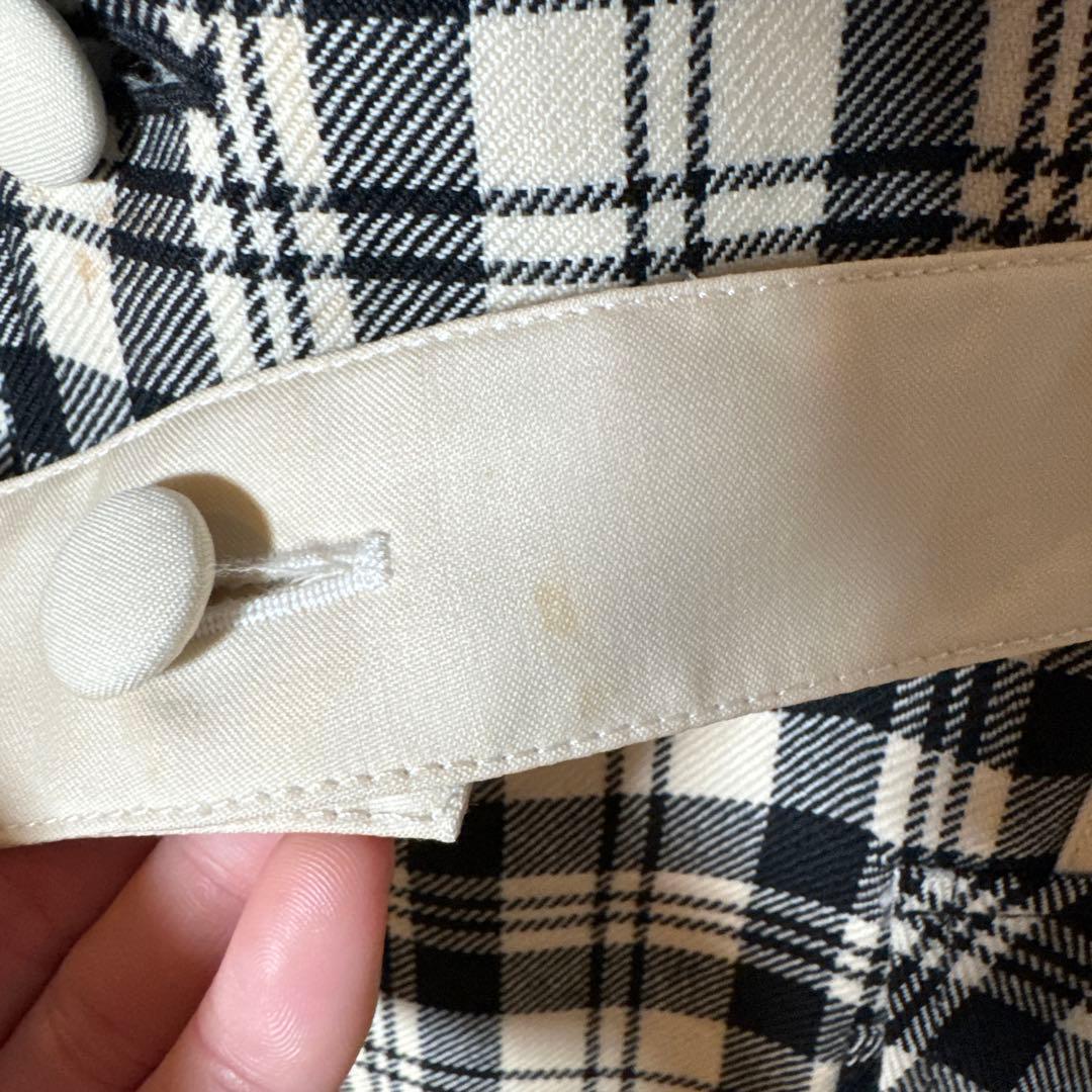 希少　1970s 英国製 ヴィンテージ チェック ウール テーラード　ユーロ
