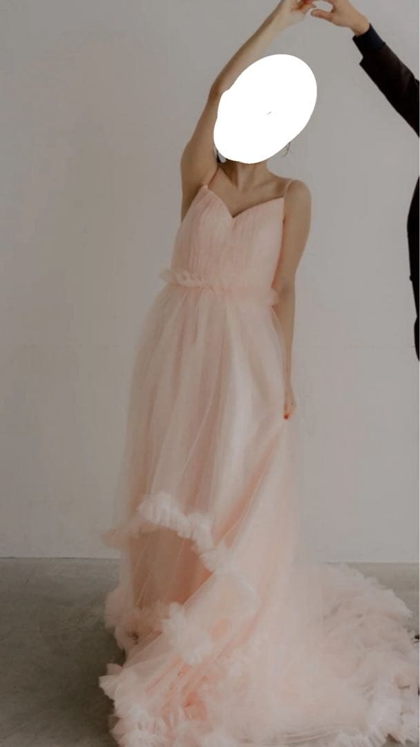 ピンク ロングドレス