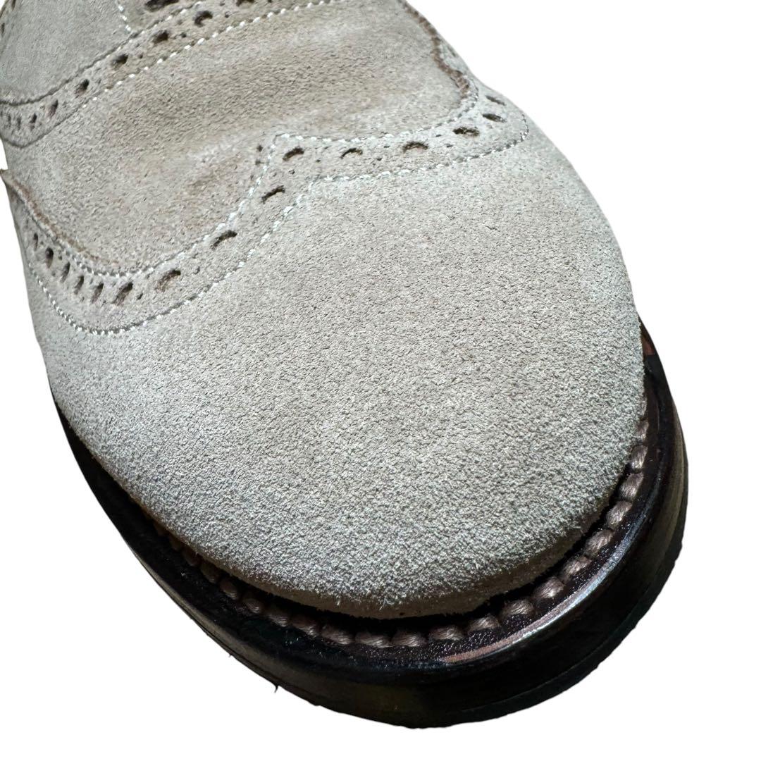 美品ウノピュウノウグァーレトレ/ウィングチップファーサンダル/ベージュ43